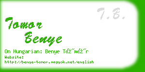 tomor benye business card